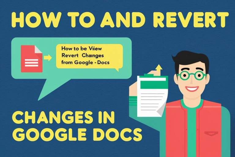How to View and Revert Changes Made in Google Docs