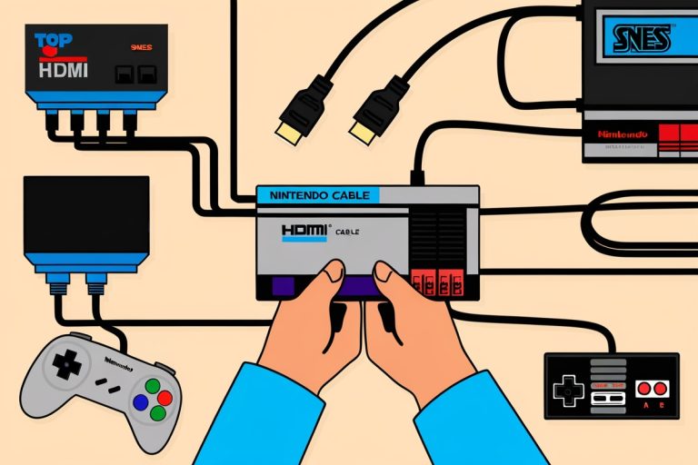 Top SNES HDMI Cables Upgrade Retro Setup Nintendo Gaming Console