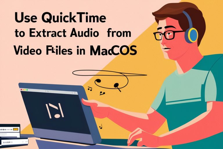 Use QuickTime to Extract Audio From Video Files in macOS