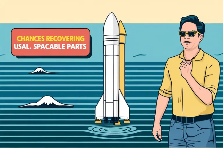 Chances Recovering Usable Parts SpaceX Booster After Ocean Splashdown