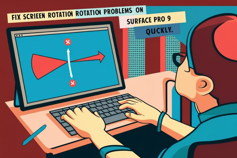 Fix Screen Rotation Problems on Microsoft Surface Pro 9 Quickly