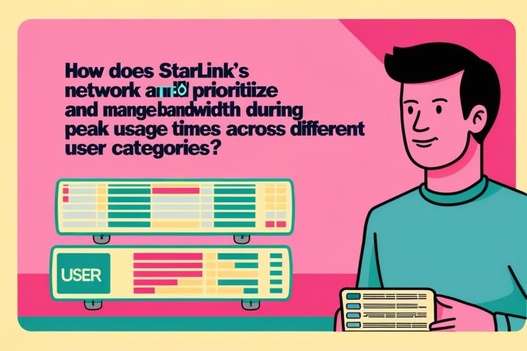 How Does Starlink's Network Prioritize and Manage Bandwidth During Peak Usage Times across Different User Categories