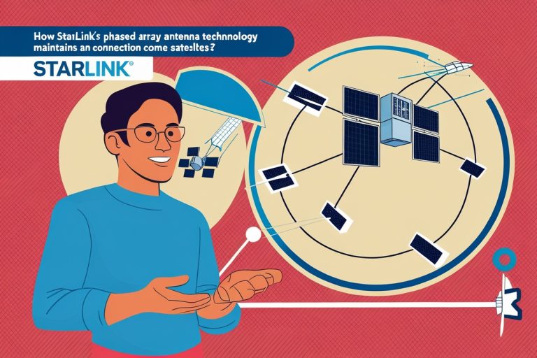 How Starlink's Phased Array Antenna Technology Maintains Connection Satellites