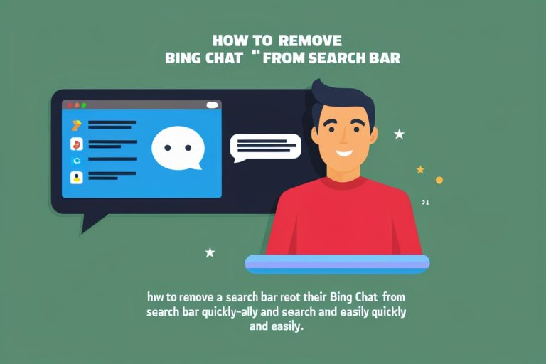 How To Remove Bing Chat From Search Bar Quickly And Easily