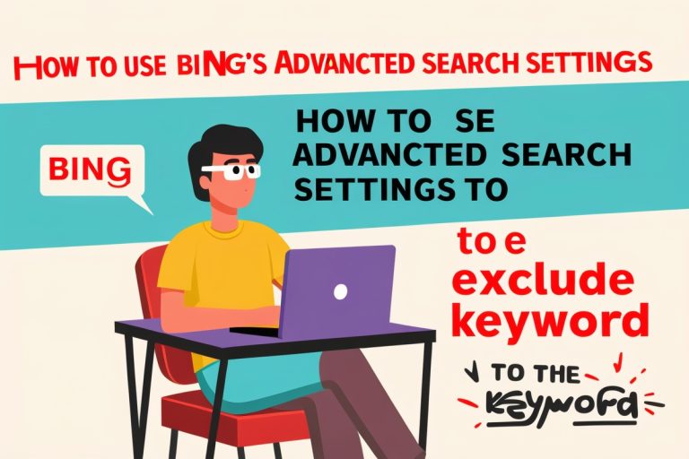 How To Use Bing's Advanced Search Settings To Exclude Keywords