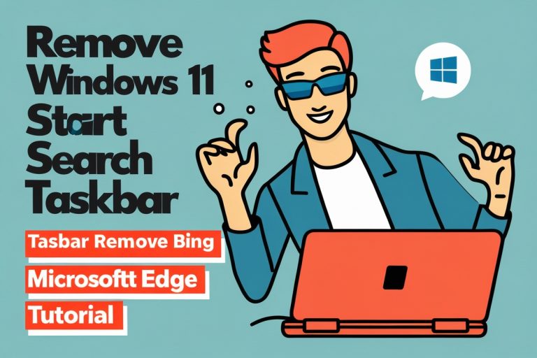 Remove Bing Windows 11 Start Search Taskbar Microsoft Edge Tutorial