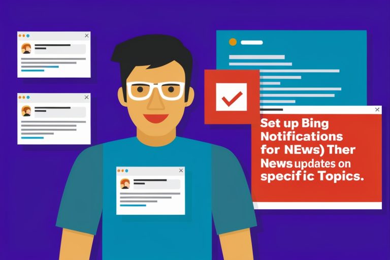 Set Up Bing Notifications for News Updates on Specific Topics