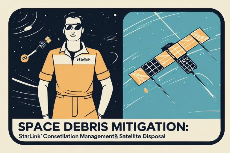 Space Debris Mitigation: Starlink's Constellation Management and Satellite Disposal