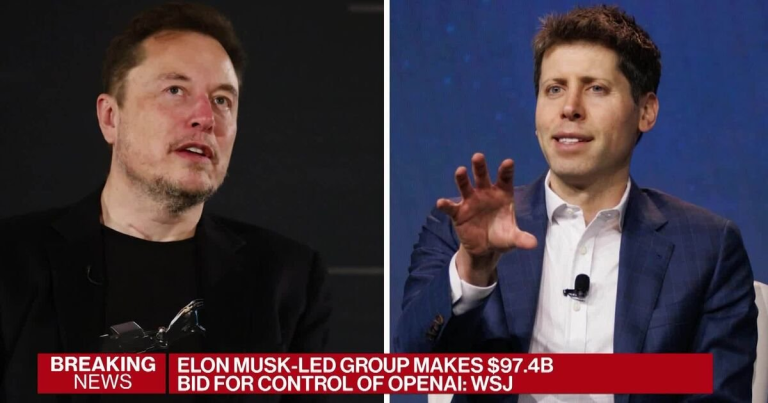 Elon Musk Launches $97.4 Billion Hostile Takeover Bid for OpenAI