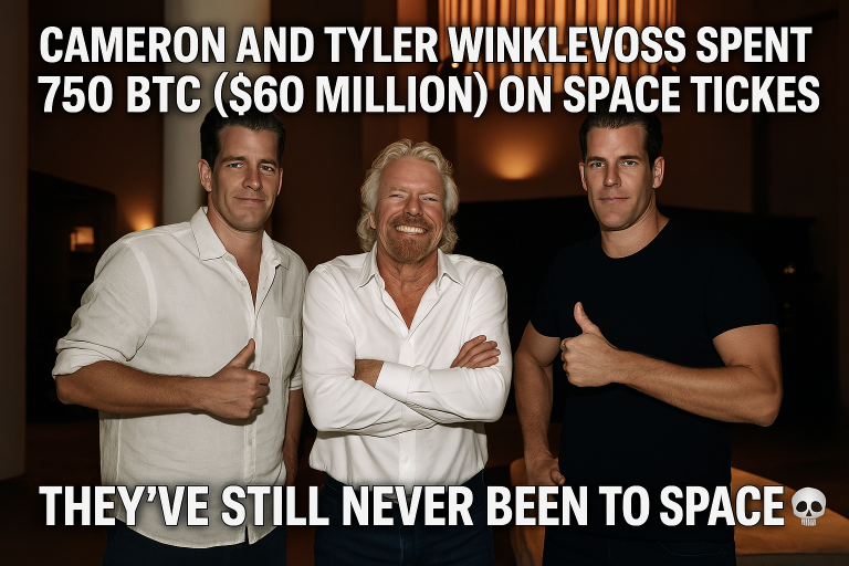 $60 Million Space Gamble: How the Winklevoss Twins Bought a Ticket to Nowhere