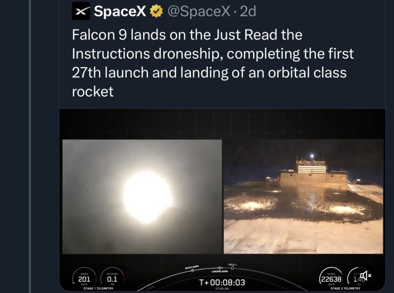 SpaceX Breaks Record With 27th Falcon 9 Launch and Landing — A Feat Once Thought Impossible