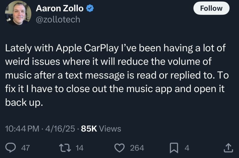 Apple CarPlay Bug Lowers Music Volume After Texts: Here’s How to Fix It