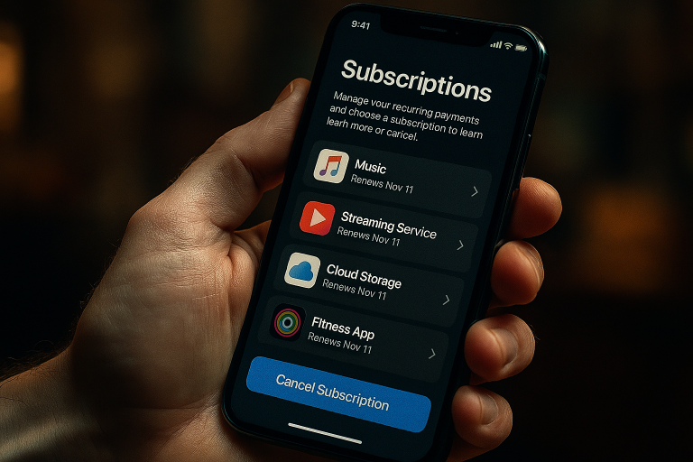 cancel iphone subscription