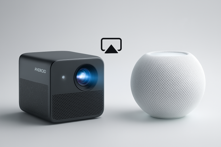 How To Stream Audio From An Android Projector To A HomePod Mini Using AirPlay