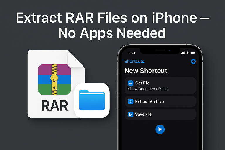 How to Extract RAR Files on iPhone (iOS 16+) Without Using Any Apps