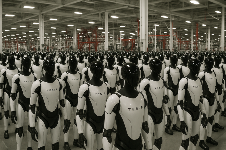 Elon Musk Unveils Bold Plan to Mass-Produce Humanoid Robots by 2027