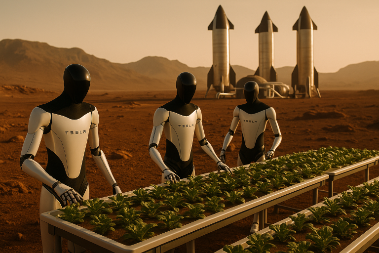 SpaceX’s Bold Plan: Starship and Tesla’s Optimus Robot Headed to Mars by 2026