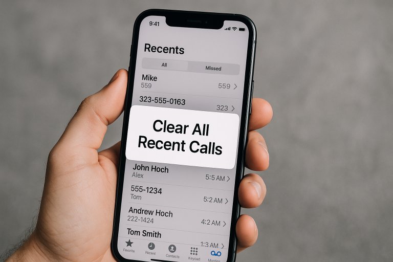 How to Clear All Recent Calls from Your iPhone and Manage Your Call History Efficiently
