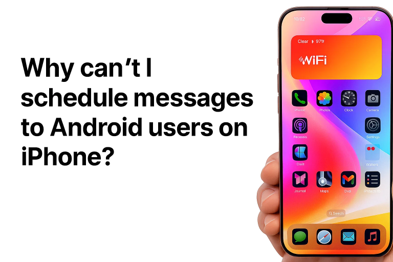iOS 18’s “Send Later” Feature Only Works with iMessage, Leaving Android Users Out
