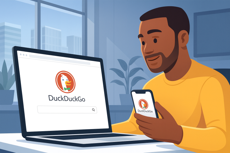 DuckDuckGo Offers Simple Customization but No Native Option for Photo Backgrounds