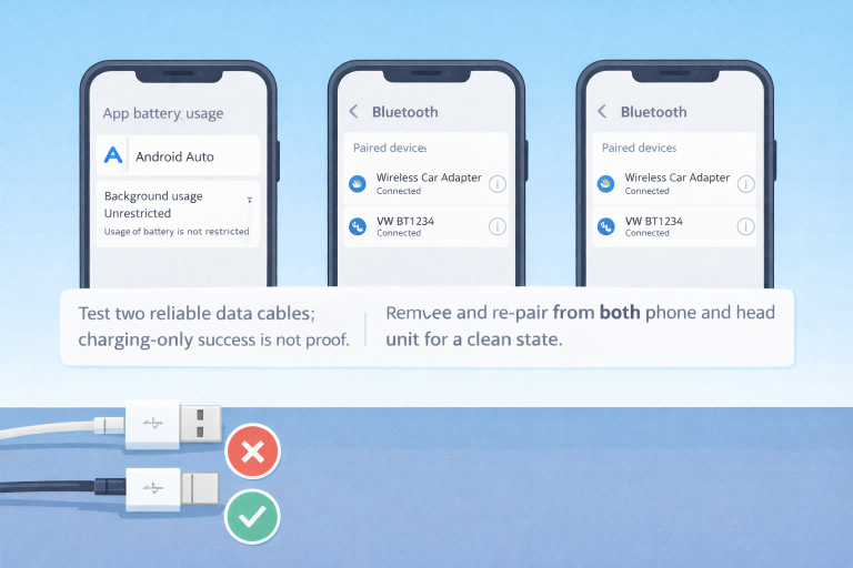 Android Auto Keeps Disconnecting: Fix USB, Bluetooth, and Head Unit Compatibility